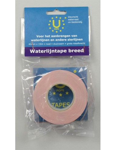 U-Rope Waterlijntape 40 mm x 15 m Rood | Shipsworld