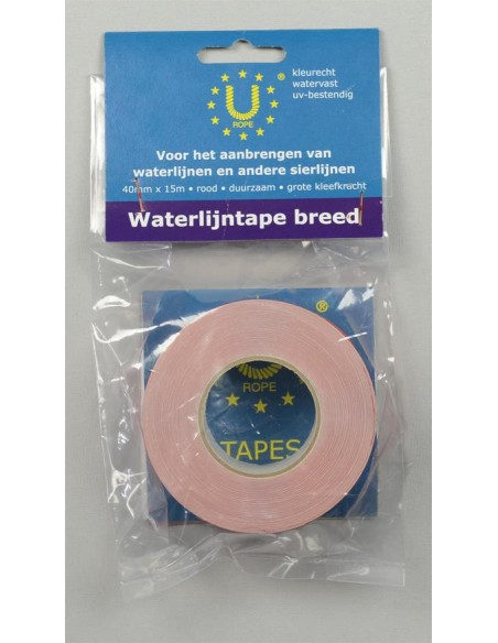 U-Rope Waterlijntape 40 mm x 15 m Rood | Shipsworld