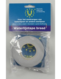 Waterlijntape 40 mm x 15 m zwart