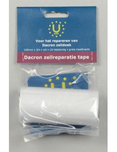 Zeilreparatietape Dacron Wit 100mm x 3m | Shipsworld