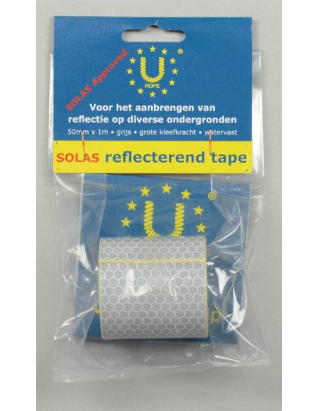 U-Rope Solas Reflecterend Tape 50mm x 1m Zilver | Shipsworld