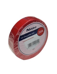 Nitto plastic tape 19 mm x 20 m rood | Shipsworld