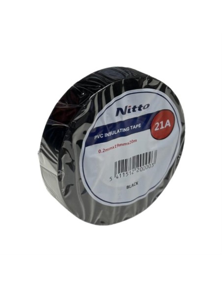 Nitto plastic tape 19 mm zwart | Shipsworld