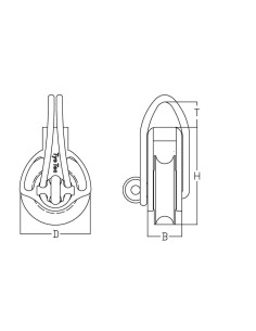 TyeTec 37mm Blok met Lange Loop | Shipsworld 2