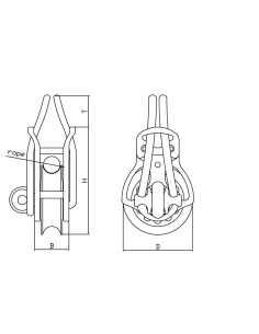 TyeTec 60mm loopblok SV code black | Shipsworld 2