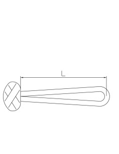 TyeTec Diamond Loop Soft-Padeye DL08 50 mm | Shipsworld 2