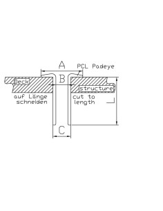 TyeTec Doorvoer voor CP4003 padeye | Shipsworld 2