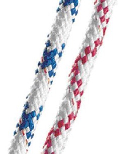 U-Rope Dyneema Economy 4 mm Wit/Blauw | Shipsworld