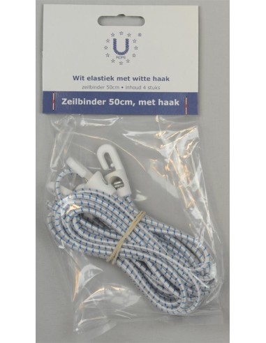U-Rope Zeilbinder 50 cm met haak (4 stuks) | Shipsworld
