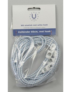 U-Rope Zeilbinder 60 cm met haak (4 stuks) | Shipsworld