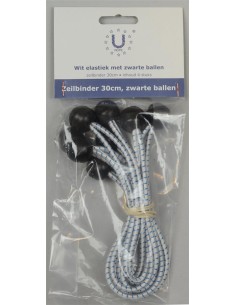 U-Rope Zeilbinder 30 cm Zwart (4 stuks) | Shipsworld