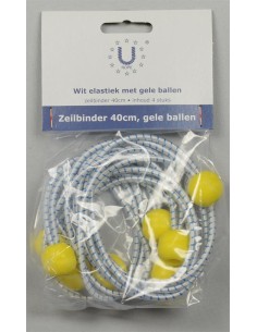 U-Rope Zeilbinder 40 cm Geel (4 stuks) | Shipsworld