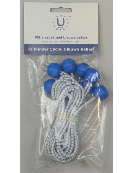 U-Rope Zeilbinder 50 cm Blauw (4 stuks) | Shipsworld