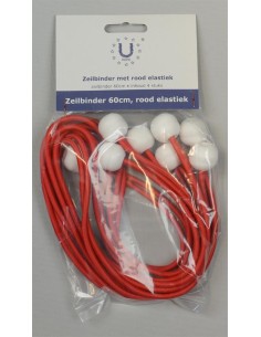U-Rope Zeilbinder 60 cm Rood (4 stuks) | Shipsworld
