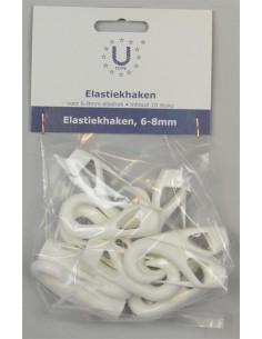 U-Rope Elastiekhaak Nylon 6-8 mm Wit (10) | Shipsworld