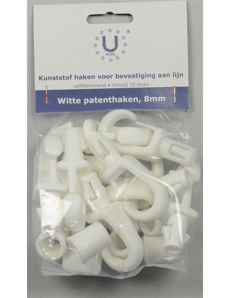 U-Rope Elastiekhaak Nylon 8 mm Wit (10) | Shipsworld