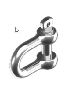 D-sluiting RVS 8 mm (10 stuks) | Shipsworld