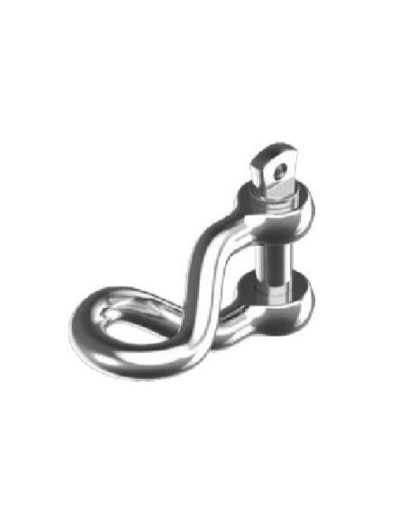 D-sluiting gedraaid RVS 4 mm | Shipsworld