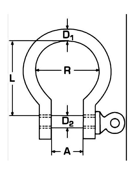 Harpsluiting RVS 6 mm (10 stuks) | Shipsworld