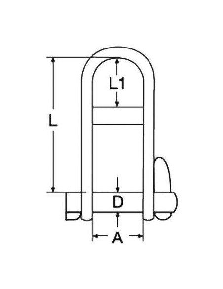 Sleutelsluiting met brug RVS 6 mm (10) | Shipsworld