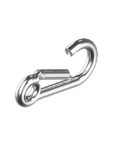 RVS Karabijnhaak met Oog 8x80mm | Shipsworld