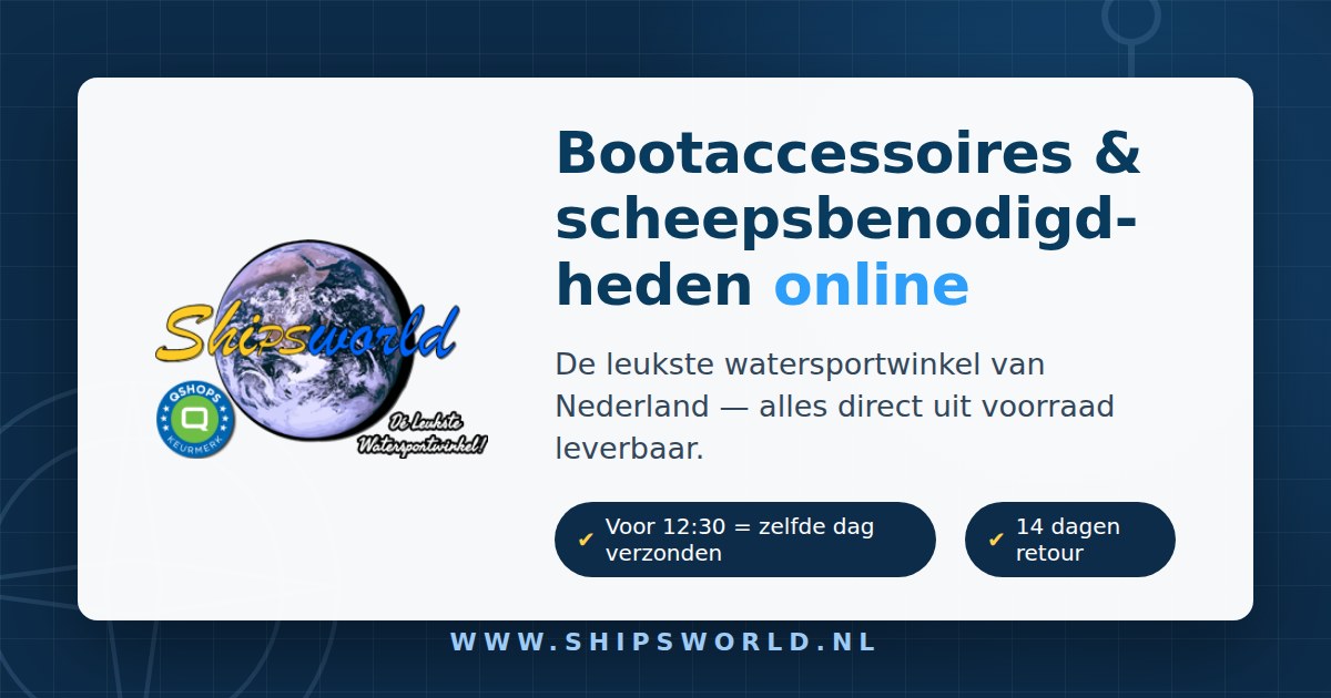 On-Deck bootuitrusting & scheepsartikelen | Shipsworld.NL